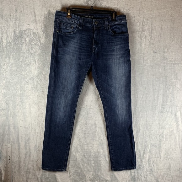 Mavi Jeans Mens 32‎ / 32 Zach Straight Leg Dark Wash Demin Stretch - Picture 1 of 9